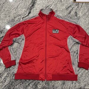 Title Boxing Red and Gray Track Jacket Full Zip XXL Nice Shape #898